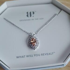 Bomb Party Elegant Silver Necklace with Gold Accent